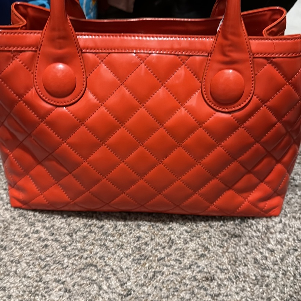 KATE SPADE RARE Patent Leather Tutti Frutti Maryanne bag tote SHINE in o… - Picture 5 of 8